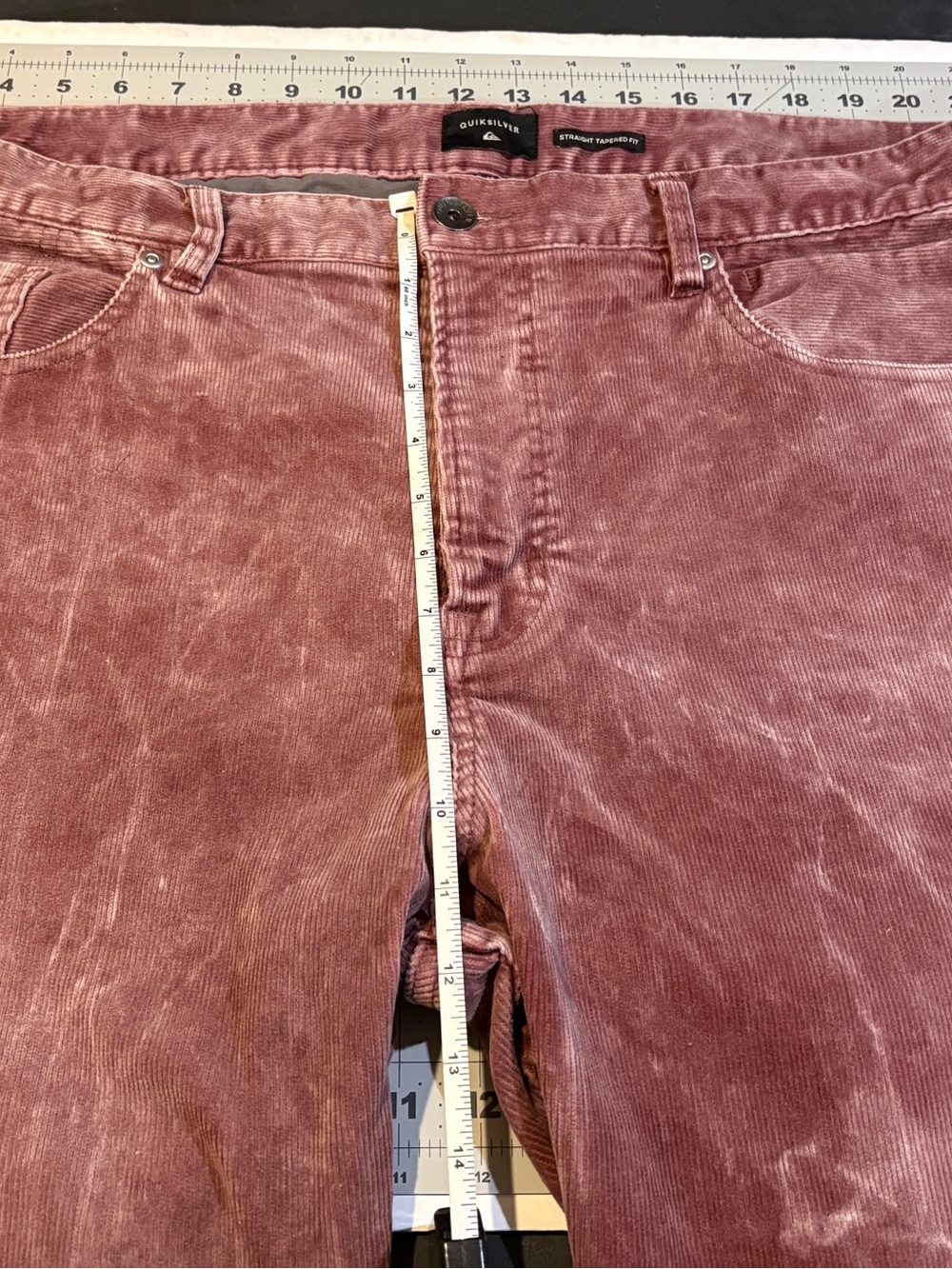 Quiksilver Dusty Mauve Corduroy Trousers Y2K / early 2000s Kracker Size 40 - Picture 5 of 7
